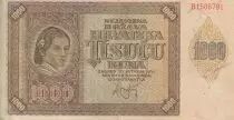 Croatia 1000 Kuna - Young girl - Mountains - 26-05-1941 - Serial B