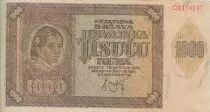 Croatia 1000 Kuna - Young girl - Mountains - 26-05-1941 - Serial O