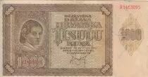 Croatia 1000 Kuna - Young girl - Mountains - 26-05-1941 - Serial R