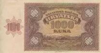 Croatia 1000 Kuna - Young girl - Mountains - 26-05-1941 - Serial R