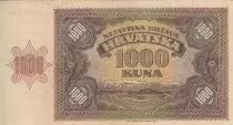 Croatia 1000 Kuna - Young girl - Mountains - 26-05-1941 - Serial S