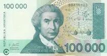 Croatia 100000 Dinara R. Boskovic - Cathedral of Zagreb - 1993 - UNC - P.27
