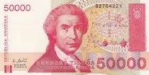 Croatia 50000 Dinara R. Boskovic - Cathedral of Zagreb - 1993 - UNC - P.26