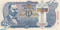Croatie 10 banica - Billet de propagande - 1990 - Série KP