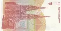 Croatie 10 Dinara 1991 R. Boskovic - Cathédrale Zagreb