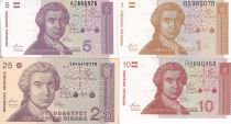 Croatie Lot 1, 5, 10, 25 Dinara