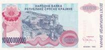 Croazia 10 000 000 000 Dinara - Coat of arms - fortress of knin - 1993 - A serie