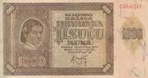 Croazia 1000 Kuna - Young girl - Mountains - 26-05-1941 - Serial C