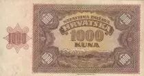 Croazia 1000 Kuna - Young girl - Mountains - 26-05-1941 - Serial C