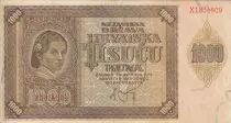 Croazia 1000 Kuna - Young girl - Mountains - 26-05-1941 - Serial X