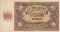 Croazia 1000 Kuna - Young girl - Mountains - 26-05-1941 - Serial X