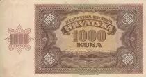 Croazia 1000 Kuna - Young girl - Mountains - 26-05-1941 - Serial Y