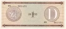 Cuba 1 Peso - Arms - 1985 - Serial FE - P.FX32