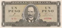 Cuba 1 Peso  -José Marti - Fidel Castro - 1961 - AU - P.94a
