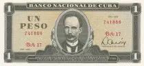 Cuba 1 Peso  -José Marti - Fidel Castro - 1979 - NEUF - P.102b
