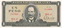 Cuba 1 Peso  -José Marti - Fidel Castro - 1979 - UNC - P.102b