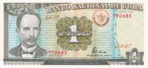 Cuba 1 Peso  -José Marti - Fidel Castro - 1995 - NEUF - P.112