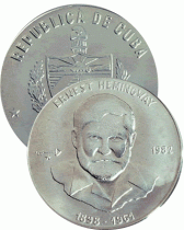 Cuba 1 Peso CUBA 1982 - Ernest Hemingway