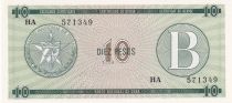 Cuba 10 Pesos - Armoiries - 1985 - Série HA - P.FX8