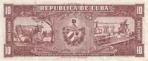 Cuba 10 Pesos - Carlos M. De Cespedes - 1960 - VF - 88c