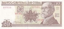 Cuba 10 Pesos - Maximo - Gomez - Armoiries - 2020 - Série DY-14 - P.NEW