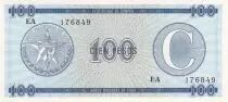 Cuba 100 Pesos - Arms - 1985 - Serial EA - P.FX25