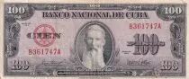 Cuba 100 Pesos - F. Aguilera -  Coat of arms - 1958 - VF - P.82b