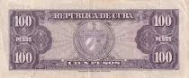 Cuba 100 Pesos - F. Aguilera -  Coat of arms - 1958 - VF - P.82b