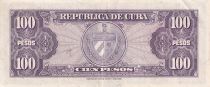 Cuba 100 Pesos - F. Aguilera -  Coat of arms - 1958 - XF - P.82b