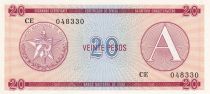 Cuba 20 Pesos - Armoiries - 1985 - Série CE - P.FX5