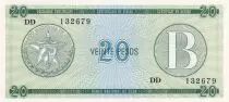 Cuba 20 Pesos - Armoiries - 1985 - S&eacute;rie DD - P.FX9
