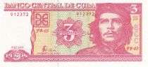 Cuba 3 Pesos - Che Guevara - 2005 - Serial FB-03 - P.127b