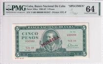 Cuba 5 Pesos - Antonio Maceo - 1984 - Série YA.00