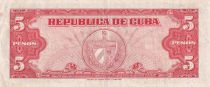 Cuba 5 Pesos - Maximo - Gomez - Coat of arms - 1949 - VF - P.78a