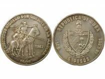 Cuba 5 Silver Pesos, Don Quixote - 1982 Havana