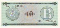 Cuba FX.8 10 Pesos, Série B - Los Angeles de Jagua