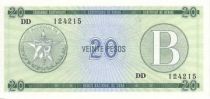 Cuba FX.9 20 Pesos, Série B - Real Fuerza