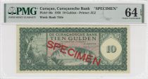 Curaçao 10 Gulden  1958 - Specimen - PMG 64 EPQ