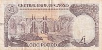 Cyprus 1 Pound - Woman - Monument - 1989 - P.53c
