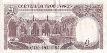 Cyprus 1 Pound - Woman - Monument - 1989 - VF - P.53a