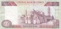 Cyprus 5 pounds - Head of young man - Church and Mosque - 2001 - J832723