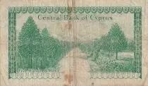 Cyprus 500 Mils - Arms - Mountains - 1973 - Serial H.28 - P.42b