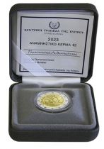 Cyprus 60 years of the Central Bank of Cyprus - 2 Euros Commemo. Proof 2023