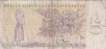 Czechoslovakia 20 Korun - Woman - 1949 - P.70a