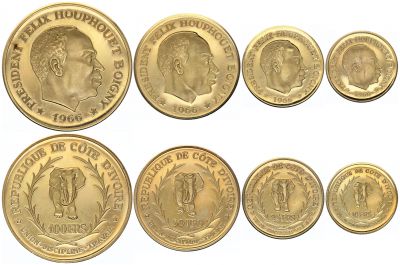 Agrafe en Argent doré Monnaie de Paris REPUBLIQUE DE COTE D'IVOIRE 