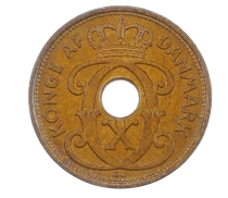 Danemark 1 &Oslash;re - Christian X - Ann&eacute;es et ateliers vari&eacute;s