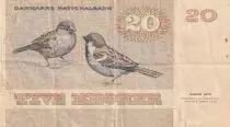 D�nemark 20 Kroner - Pauline Tutein - Birds - 1987 - Serial C6 - P.49g