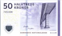 Danemark 50 Kroner Pont - Jarre 2013