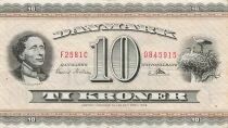 Danimarca 10 Kroner - 1958 - P.44