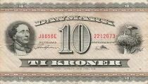 Danimarca 10 Kroner - H.C. Andersen - 1965 - P.44